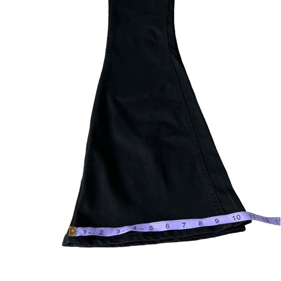 🆕 Ella Moss Anthropologie Pull on Flare Jeans Junior Black - Picture 10 of 13